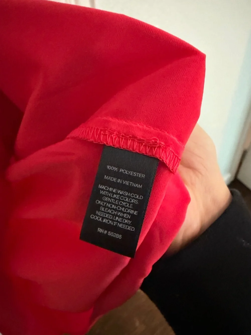 Express One-Shoulder Ruffle Dress in Red - Picture 4 of 4